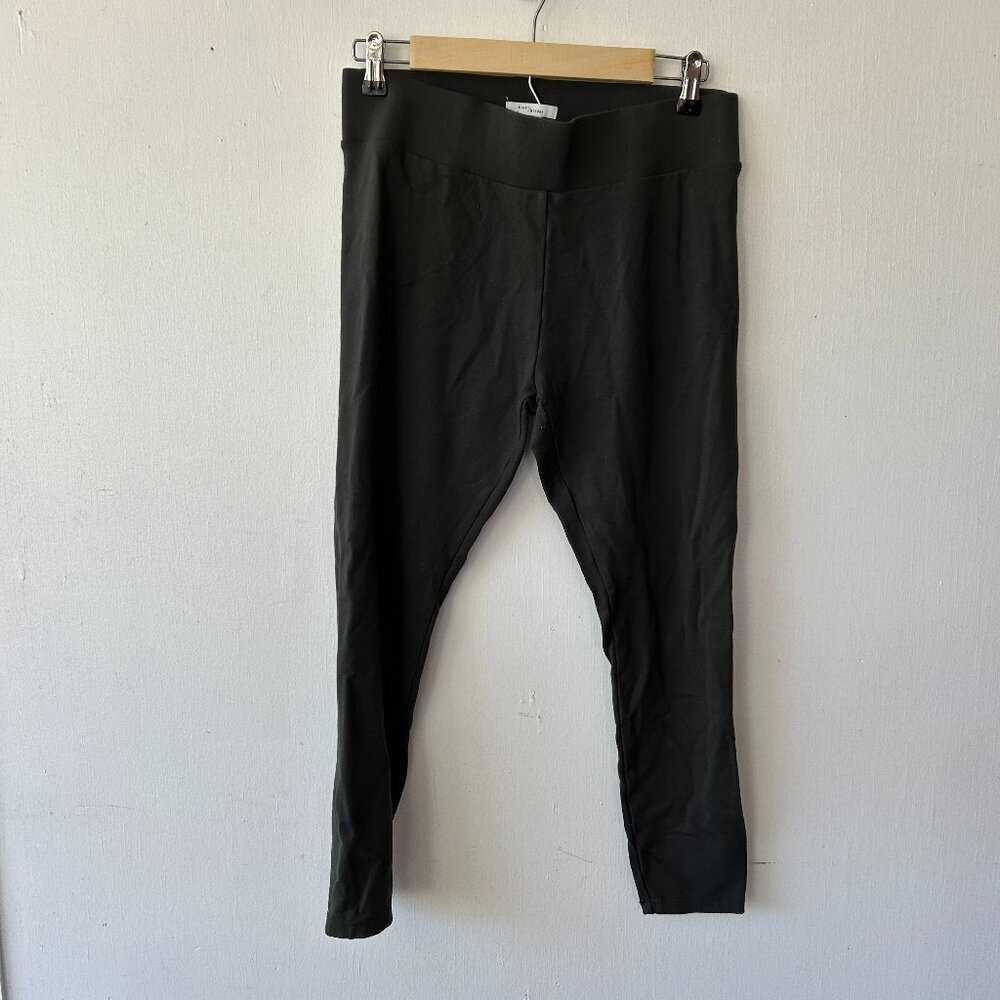 Daily Ritual Leggings Womens Medium Gray Pull On Athleisure Elastic Waist Active